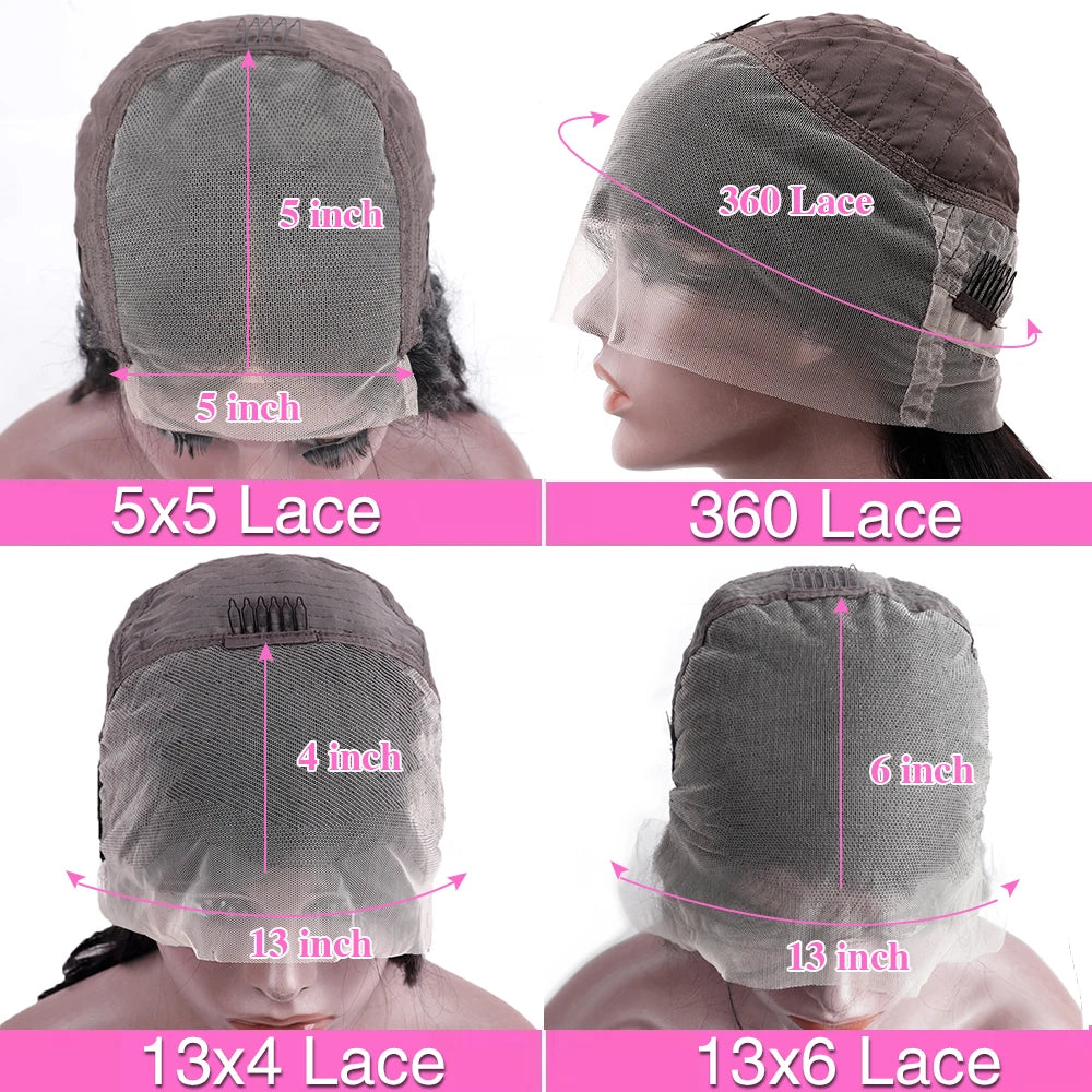 Body Wave Lace Front Wig Pre Plucked 360 Lace Frontal Wig Human Hair