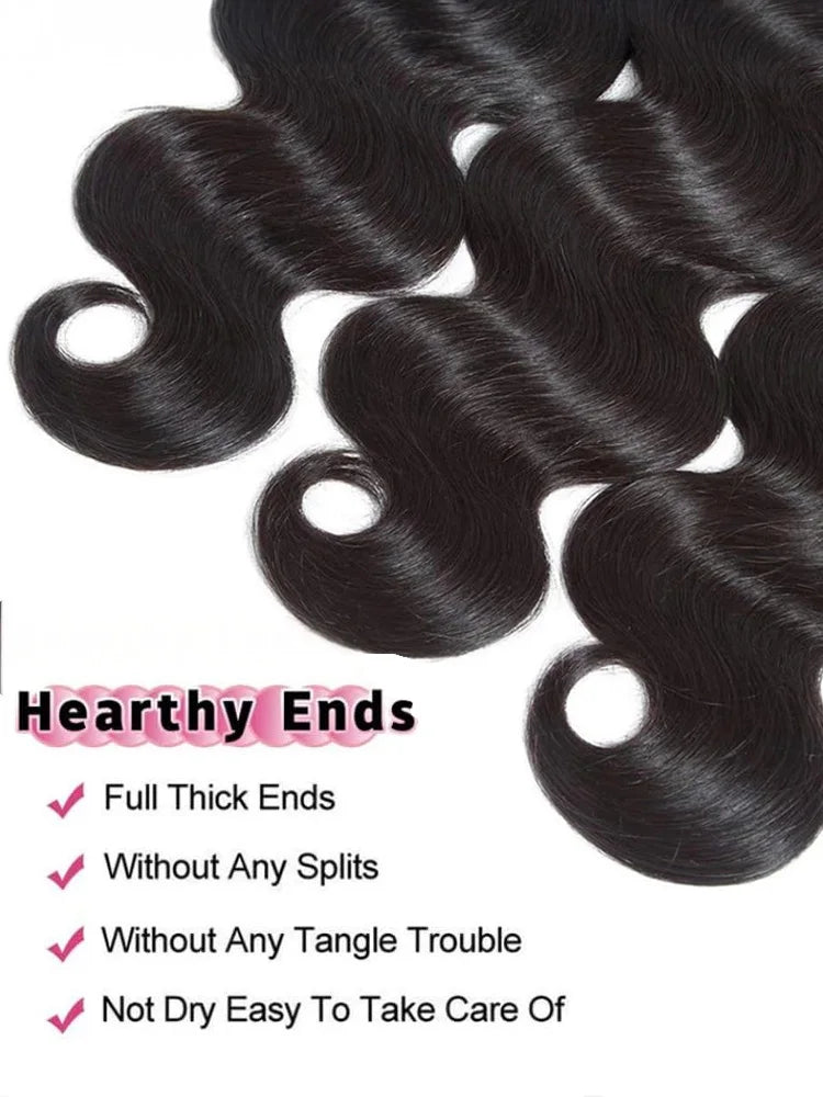 Body Wave 100% Brazilian Burmese Raw Human Hair Bundles