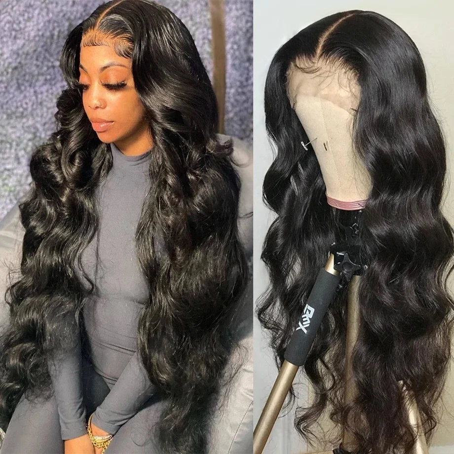 Body Wave Lace Front Wig Pre Plucked 360 Lace Frontal Wig Human Hair