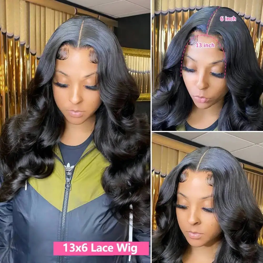 Body Wave Lace Front Wig Pre Plucked 360 Lace Frontal Wig Human Hair